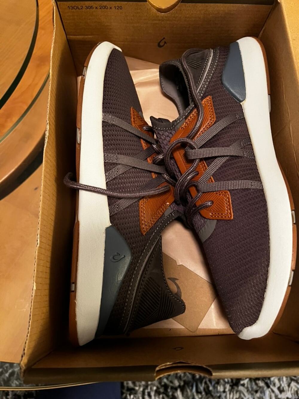 OluKai Men's Mio Li Shoes Pavement / Vintage Indigo 9.5